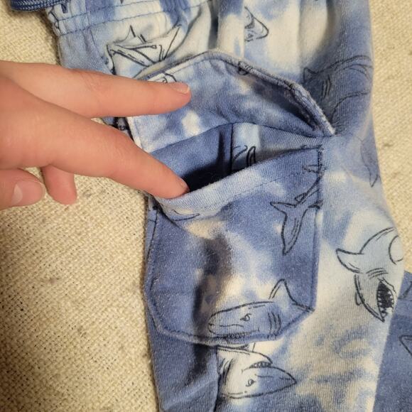 Garanimals Shark Sweatpants Size 12 Months Blue Tie-dye - Picture 3 of 4